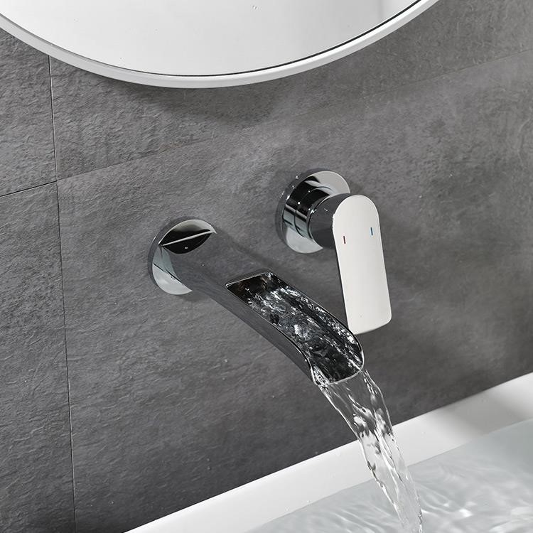 Chrome Waterfall Wall Basin Mixer best